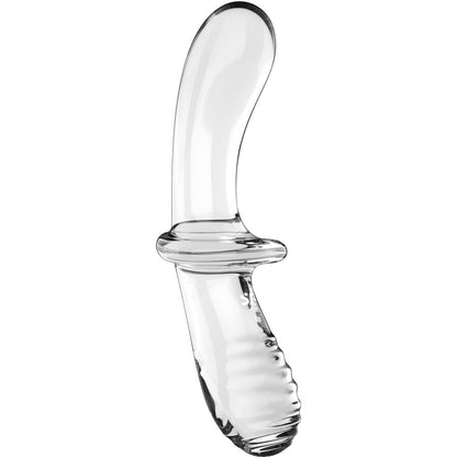 SATISFYER DOUBLE CRYSTAL DILDO TRANSPARENT