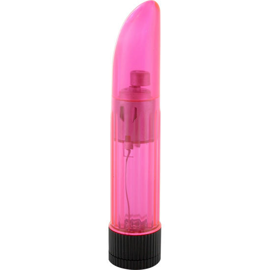 SEVEN CREATIONS CRYSTAL CLEAR VIBRATOR LADY PINK