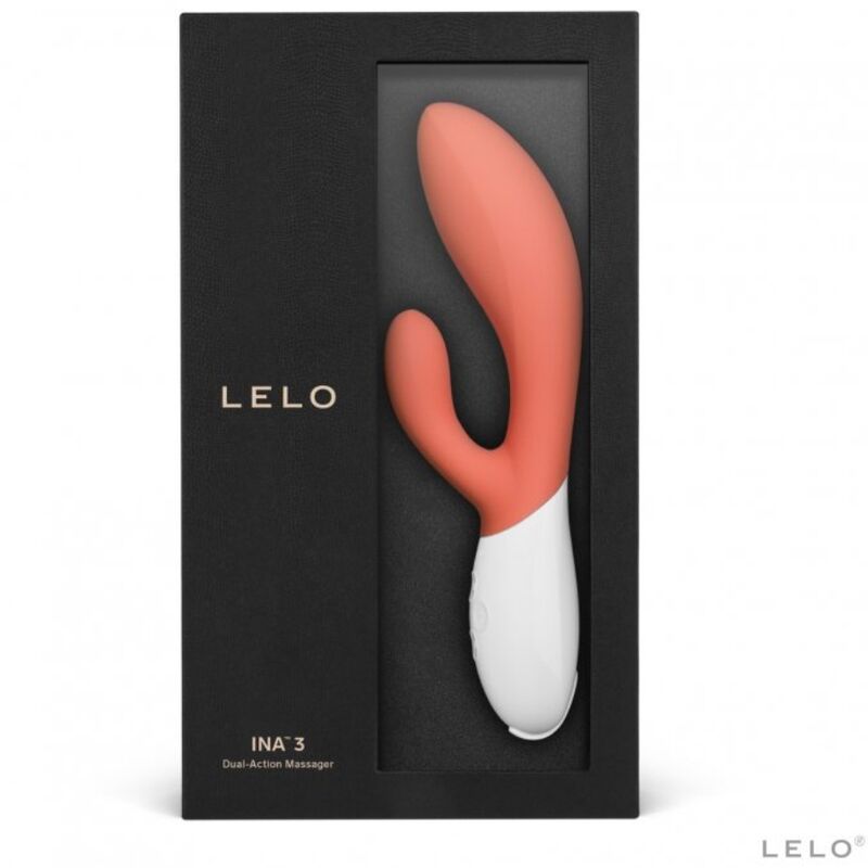 LELO INA 3 LUXURY CORAL RABBIT VIBRATOR