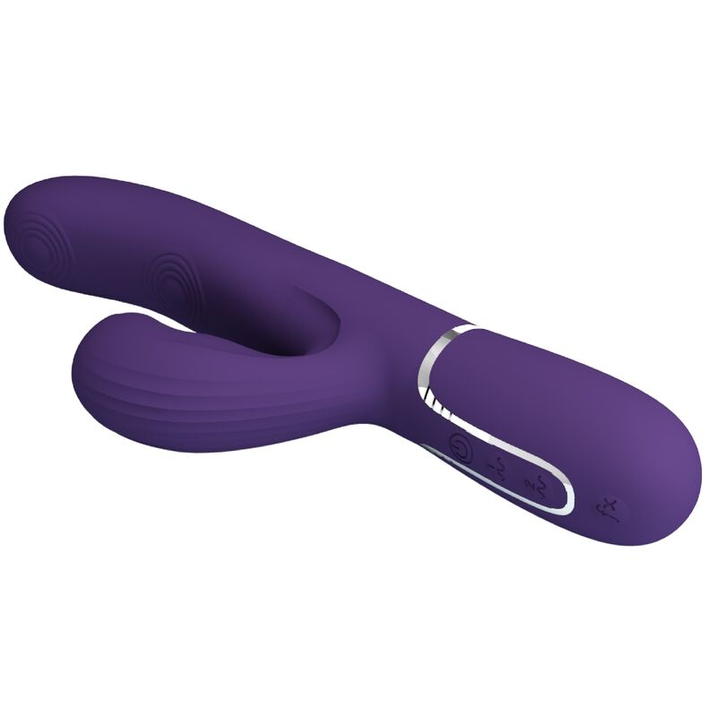 PRETTY LOVE PERLITA G SPOT VIBRATOR 3 IN 1 MULTIFUNCTION PURPLE