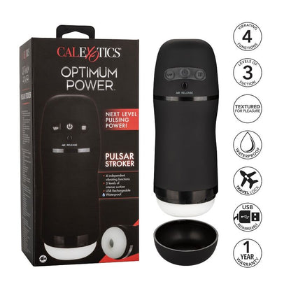 CALEXOTICS OPTIMUM POWER STROKER VIBRATING AND SUCTION FUNCTIONS