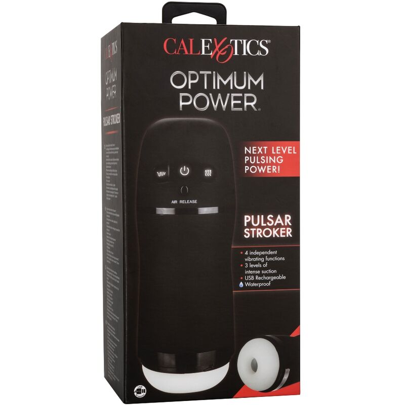 CALEXOTICS OPTIMUM POWER STROKER VIBRATING AND SUCTION FUNCTIONS