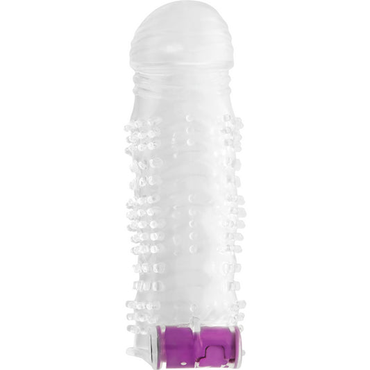 OHMAMA TEXTURED PENIS SHEATH WITH VIBRATING BULLET