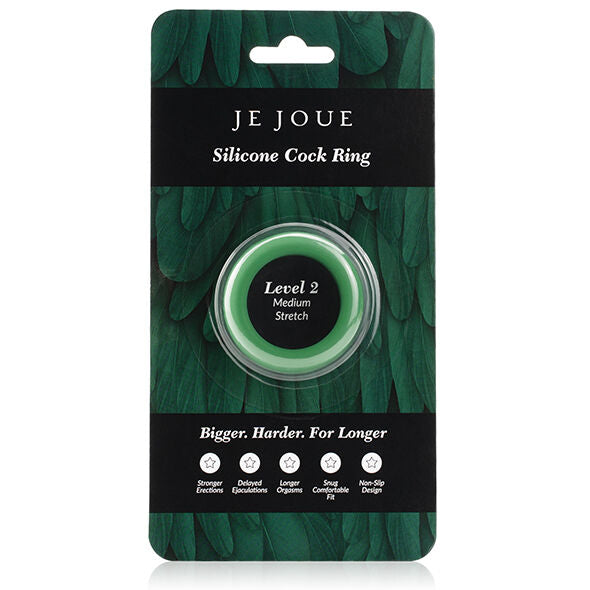 JE JOUE GREEN SILICONE RING MEDIUM CHOKE