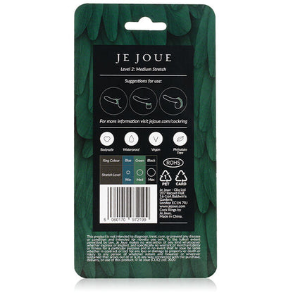 JE JOUE GREEN SILICONE RING MEDIUM CHOKE