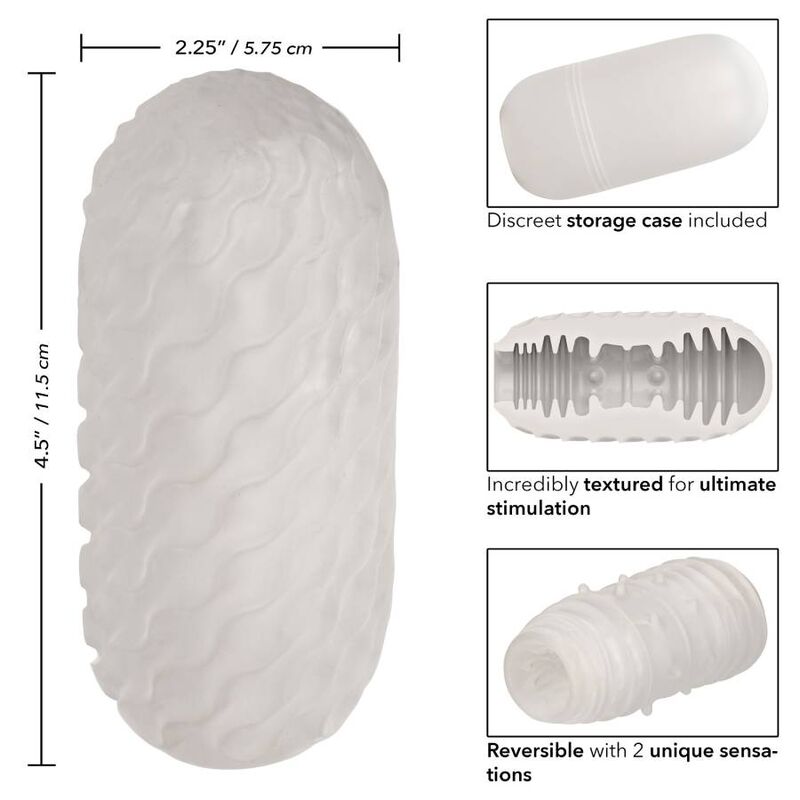 CALEXOTICS REVERSIBLE RIBBED STROKER