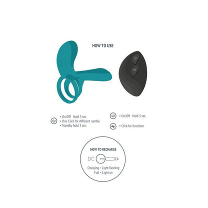 XOCOON COUPLES VIBRATOR RING GREEN