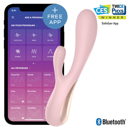 SATISFYER MONO FLEX PINK WITH APP