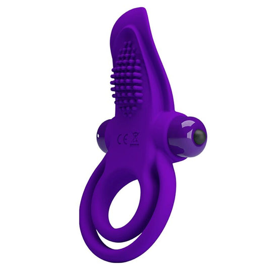 PRETTY LOVE PURPLE VIBRATING PENIS RING