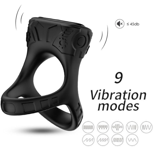 ARMONY RING VIBRATOR MULTIPOSITION BLACK