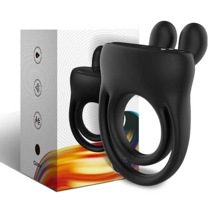 ARMONY RING VIBRATOR RABBIT BLACK