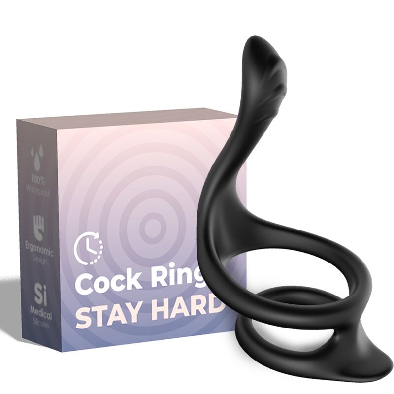 ARMONY TAIL DOUBLE ANAL RING BLACK