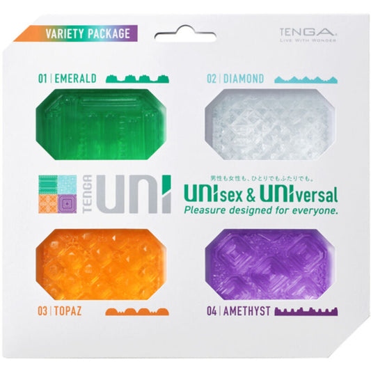 TENGA UNI VARIETY MASTURBATOR THIMBLE PACK 4 UNITS