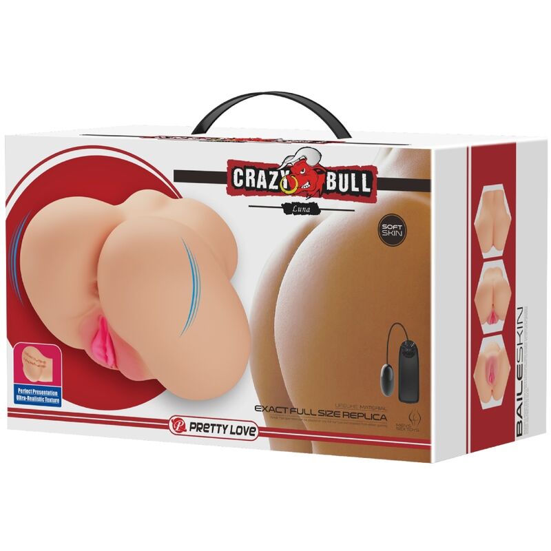 CRAZY BULL REALISTIC VAGINA AND ANUS LUNA VIBRATOR