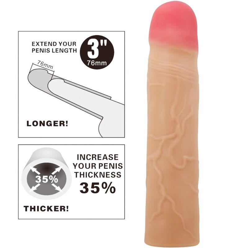 PRETTY LOVE KYLIAN PENIS EXTENDER COVER FLESH