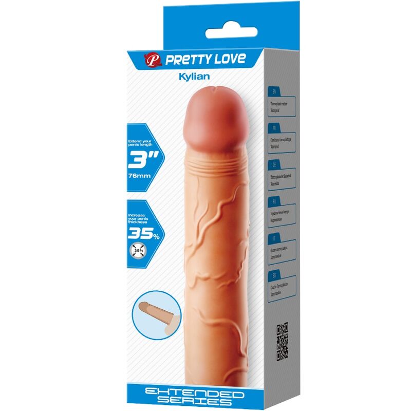 PRETTY LOVE KYLIAN PENIS EXTENDER COVER FLESH