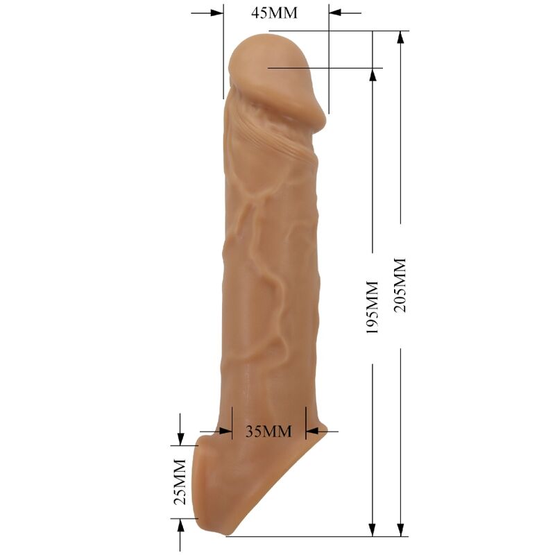 PRETTY LOVE REALISTIC SKIN PENIS SLEEVE FLESH