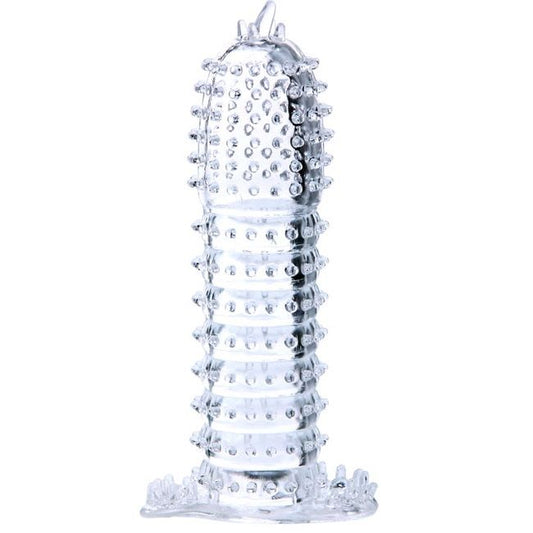 BAILE PENIS SHEATH WITH TRANSPARENT STIMULATING POINTS 14 CM