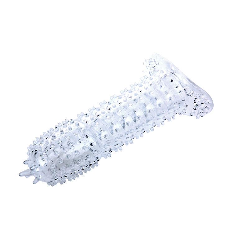 BAILE PENIS SHEATH WITH TRANSPARENT STIMULATING POINTS 14 CM