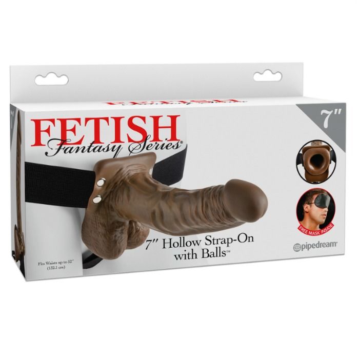 FETISH FANTASY SERIES SERIES 7 HOLLOW STRAP ON WITH BALLS