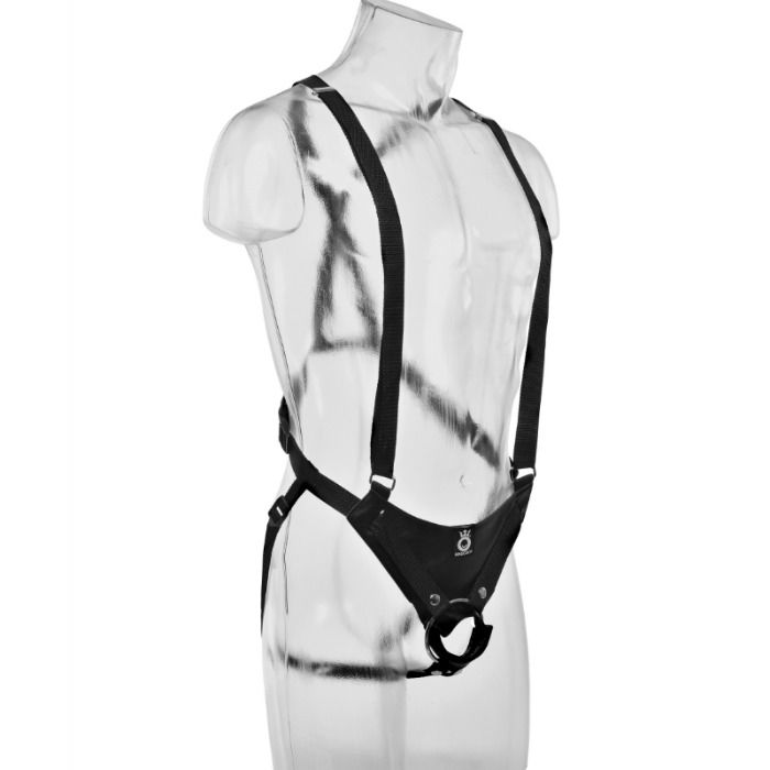 KING COCK 255 CM HOLLOW STRAP ON SUSPENDER SYSTEM FLESH