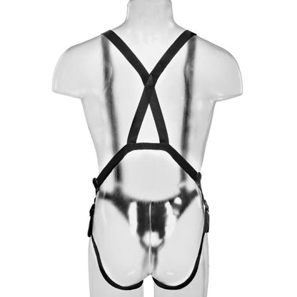 KING COCK 255 CM HOLLOW STRAP ON SUSPENDER SYSTEM FLESH