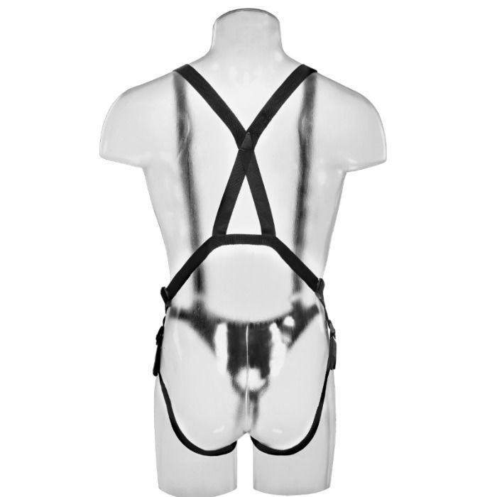 KING COCK 305 CM HOLLOW STRAP ON SUSPENDER SYSTEM FLESH