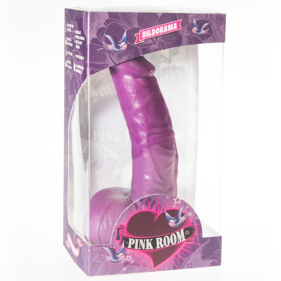 PINK ROOM CONNOR REALISTIC DILDO PURPLE 16 CM