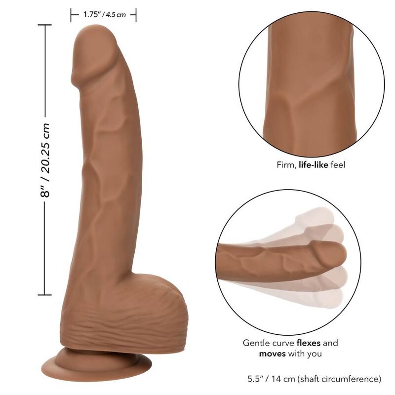 CALEXOTICS SILICONE STUDS 2032 CM BROWN