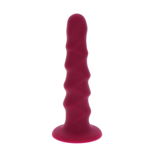 GET REAL RIBBED DONG 12 CM RED