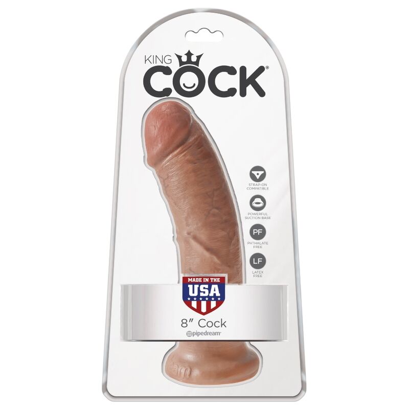 KING COCK REALISTIC PENIS 195 CM CARAMEL