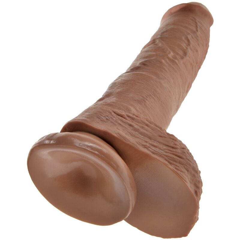 KING COCK REALISTIC PENIS WITH BALLS 198 CM CARAMEL