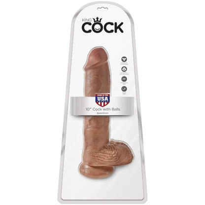 KING COCK REALISTIC PENIS WITH BALLS 198 CM CARAMEL