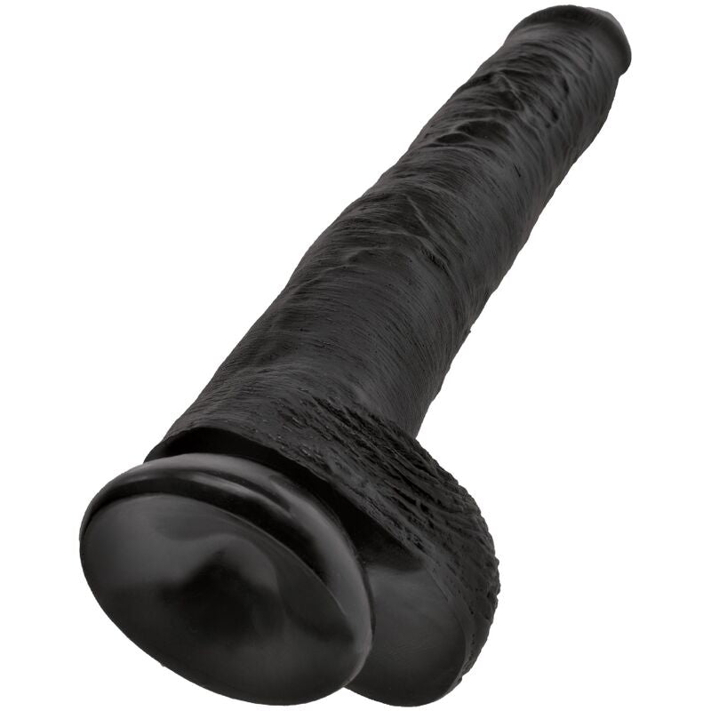 KING COCK REALISTIC PENIS WITH BALLS 305 CM BLACK