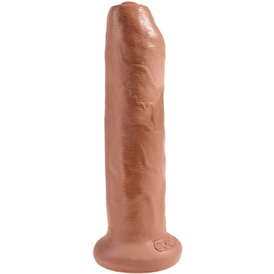 KING COCK UNCUT REALISTIC PENIS 178 CM CARAMEL