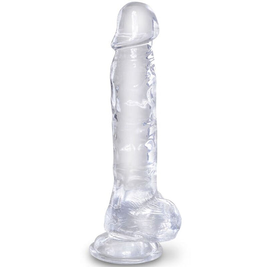 KING COCK CLEAR REALISTIC PENIS WITH BALLS 165 CM TRANSPARENT