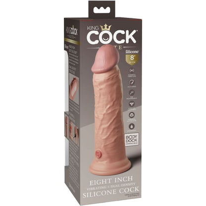 KING COCK ELITE REALISTIC DILDO VIBRATING SILICONE 203 CM