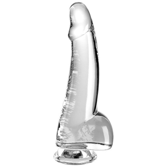 KING COCK CLEAR DILDO WITH TESTICLES 152 CM TRANSPARENT