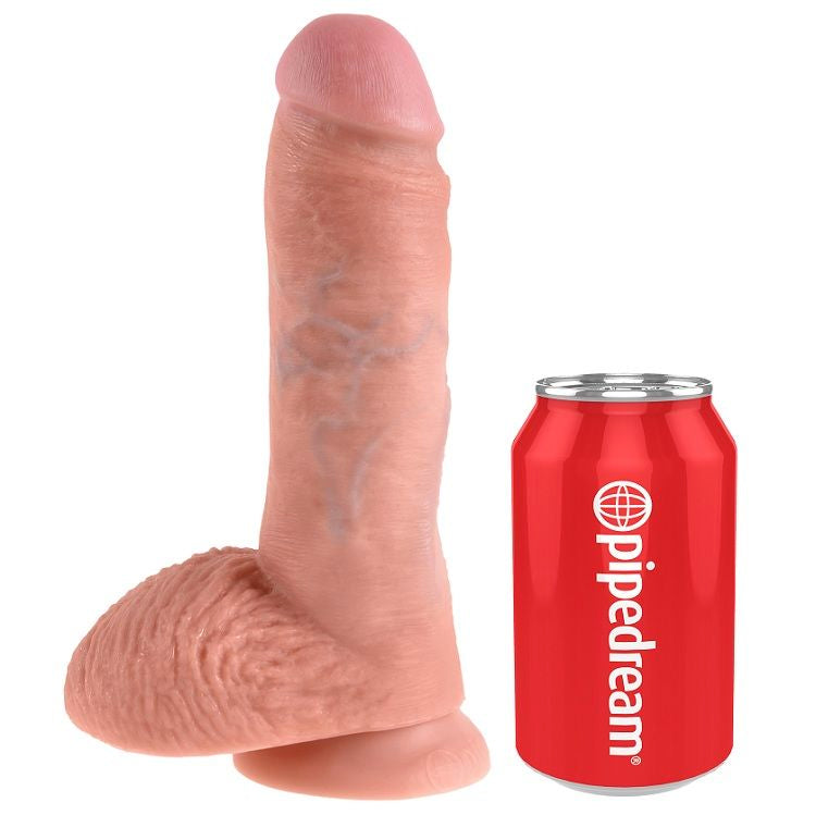 KING COCK 8 DILDO FLESH WITH BALLS 203 CM