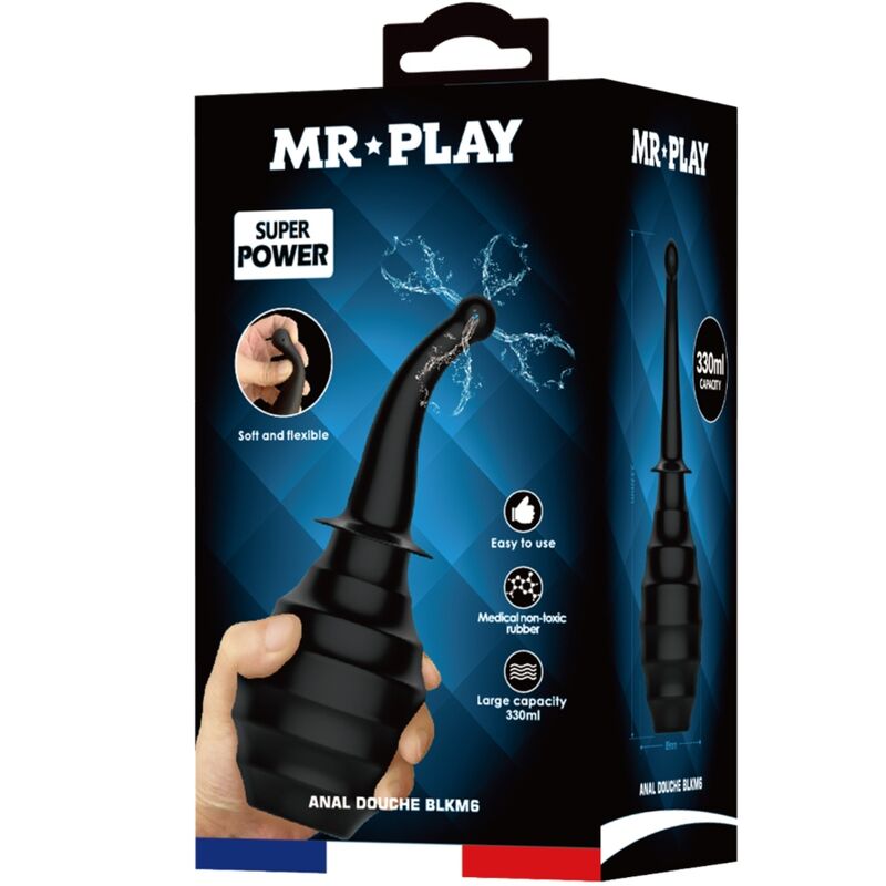 MR PLAY ANAL DOUCHE BLKM6 SUPER POWER BLACK