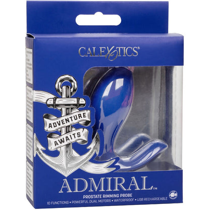 CALEXOTICS ADMIRAL RIMMING PROSTATE STIMULATOR VIBRATOR BLUE