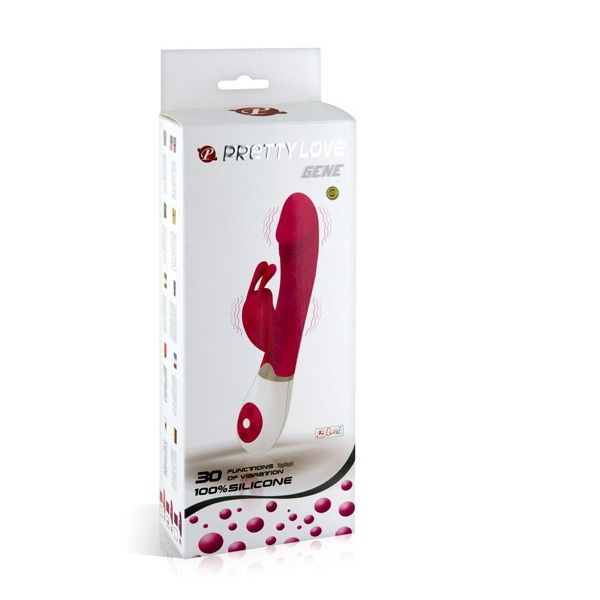 PRETTY LOVE FLIRTATION VIBRATOR WITH RABBIT GENE