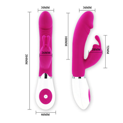 PRETTY LOVE FLIRTATION VIBRATOR WITH RABBIT GENE