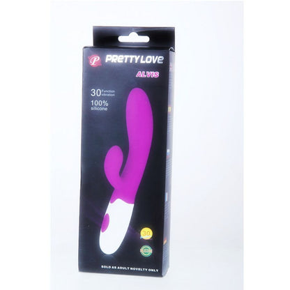 PRETTY LOVE FLIRTATION ALVIS VIBRATOR WITH CLITORIS STIMULATOR