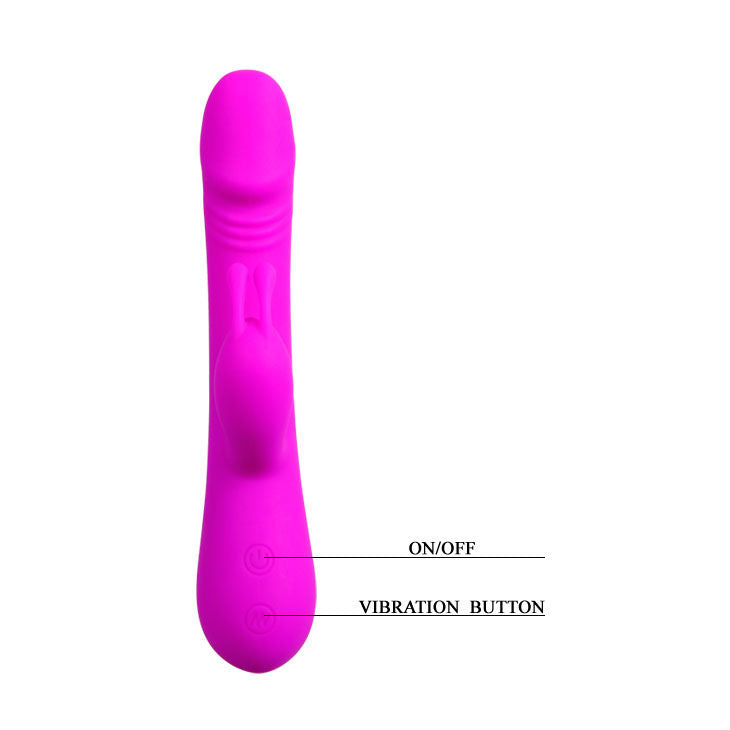 PRETTY LOVE FLIRTATION VIBRATOR WITH RABBIT CLEMENT