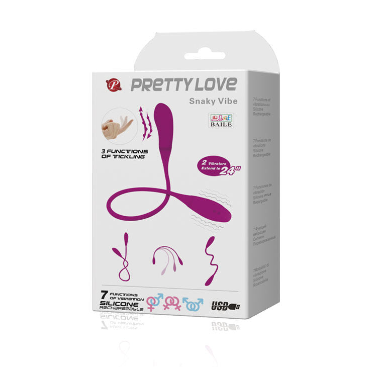 PRETTY LOVE SMART SNAKY VIBE VIBRATOR 7 V 3 TICKLING