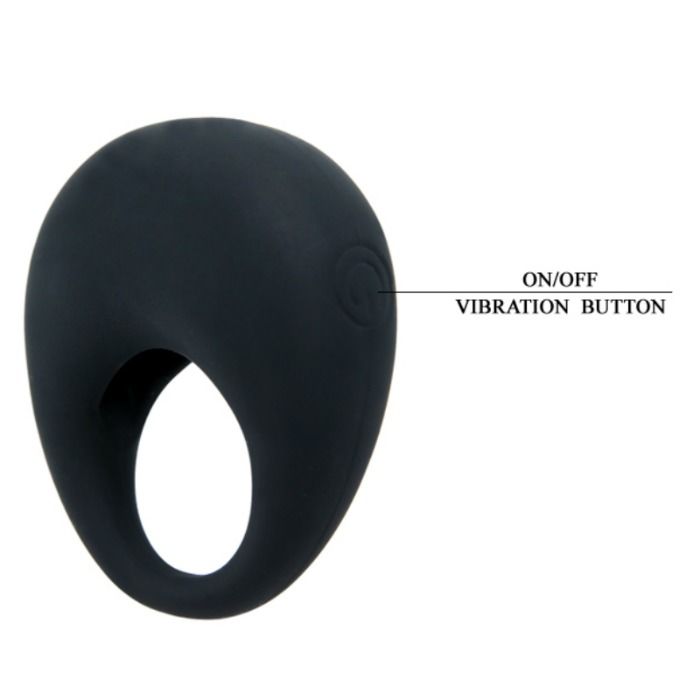 PRETTY LOVE TRAP VIBRATOR RING BLACK