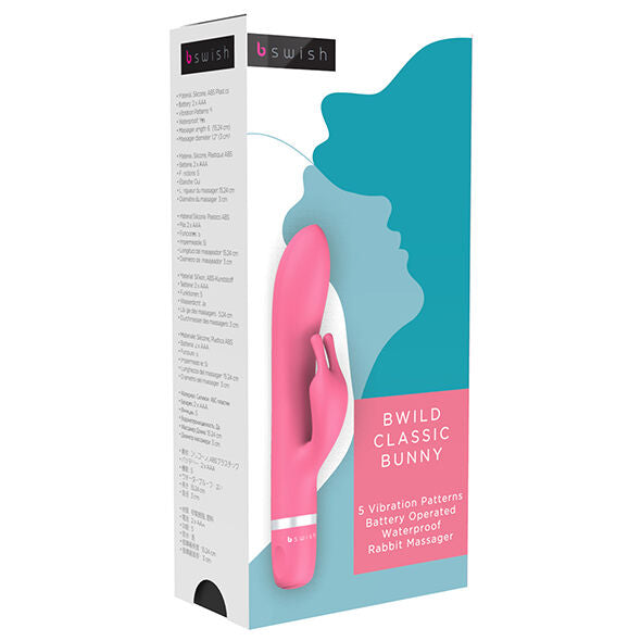 B SWISH BWILD CLASSIC MASSAGER WITH RABBIT MAGENTA