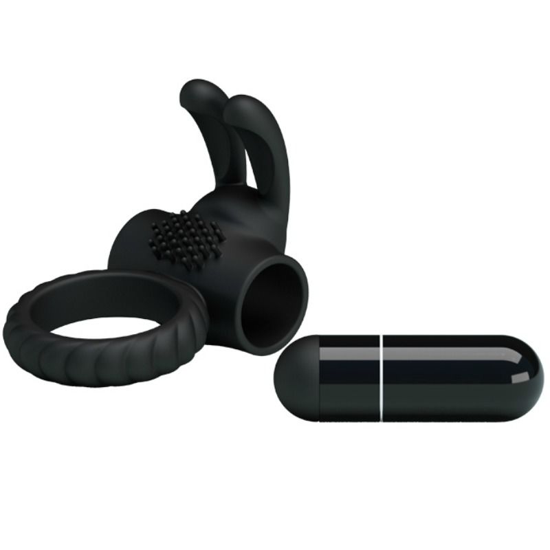 PRETTY LOVE EUDORA VIBRATING RING WITH STIMULATOR