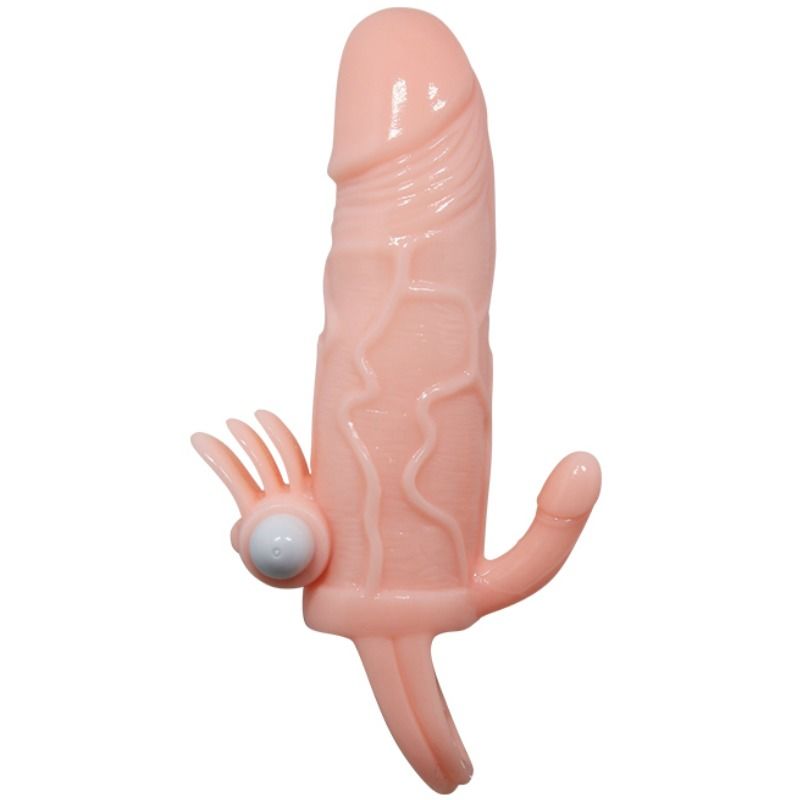 BAILE BRAVE MAN PENIS COVER WITH CLIT AND ANAL STIMULATION FLESH 165 CM